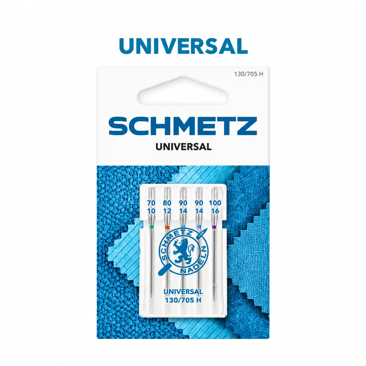 Agujas universales Schmetz 130/705 H en paquete de 5